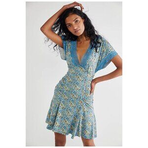 Free People Floral Print Sweet Talker Mini Dress